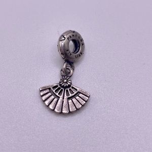 PANDORA Sterling Silver 925 Ale Hearts Aflutter Fan Charm - 791110